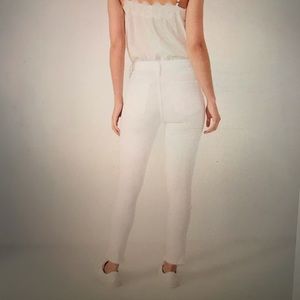 Abercrombie White Skinny Ankle Jeans